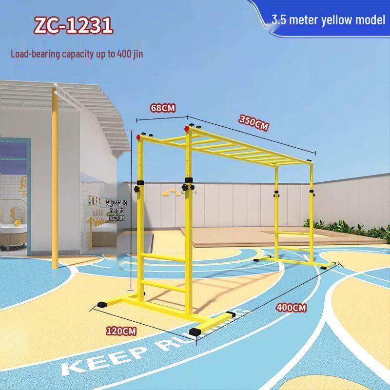 Kids' Adjustable Mobile Climbing Ladder & Pull-up Bar