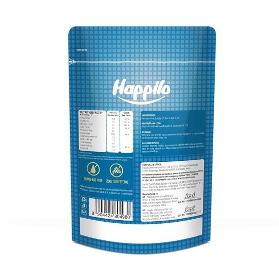 Happilo Premium Roasted Peanuts 160g, Rich in Protein, Fiber, and Essential Nutrients, Wholesome Snack, Rich Flavor
