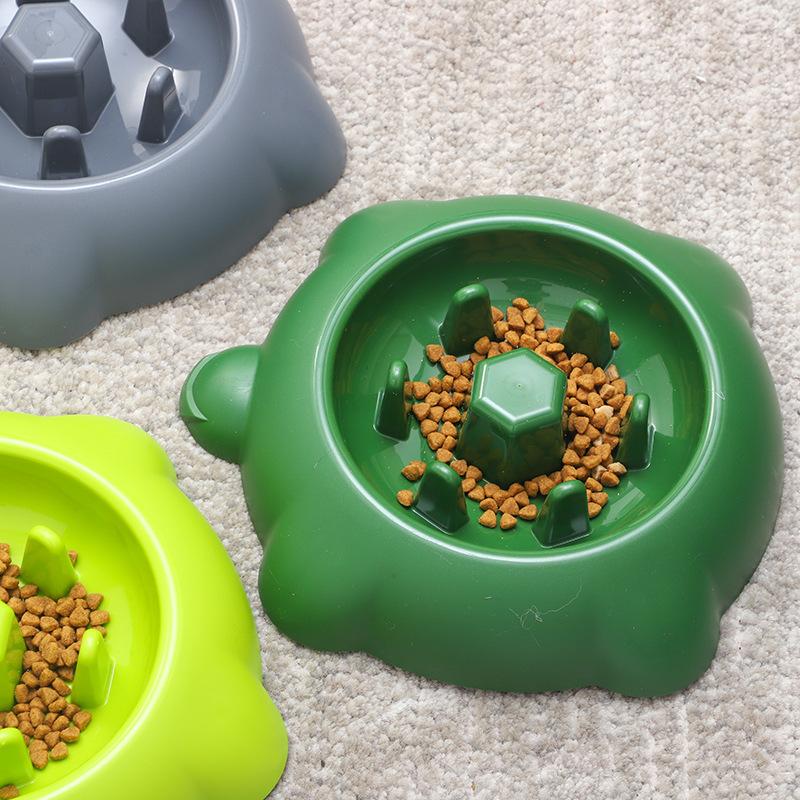 Silicone Slow Feeder Bowl for Dogs and Cats -Tip Small Pet Food Bowl