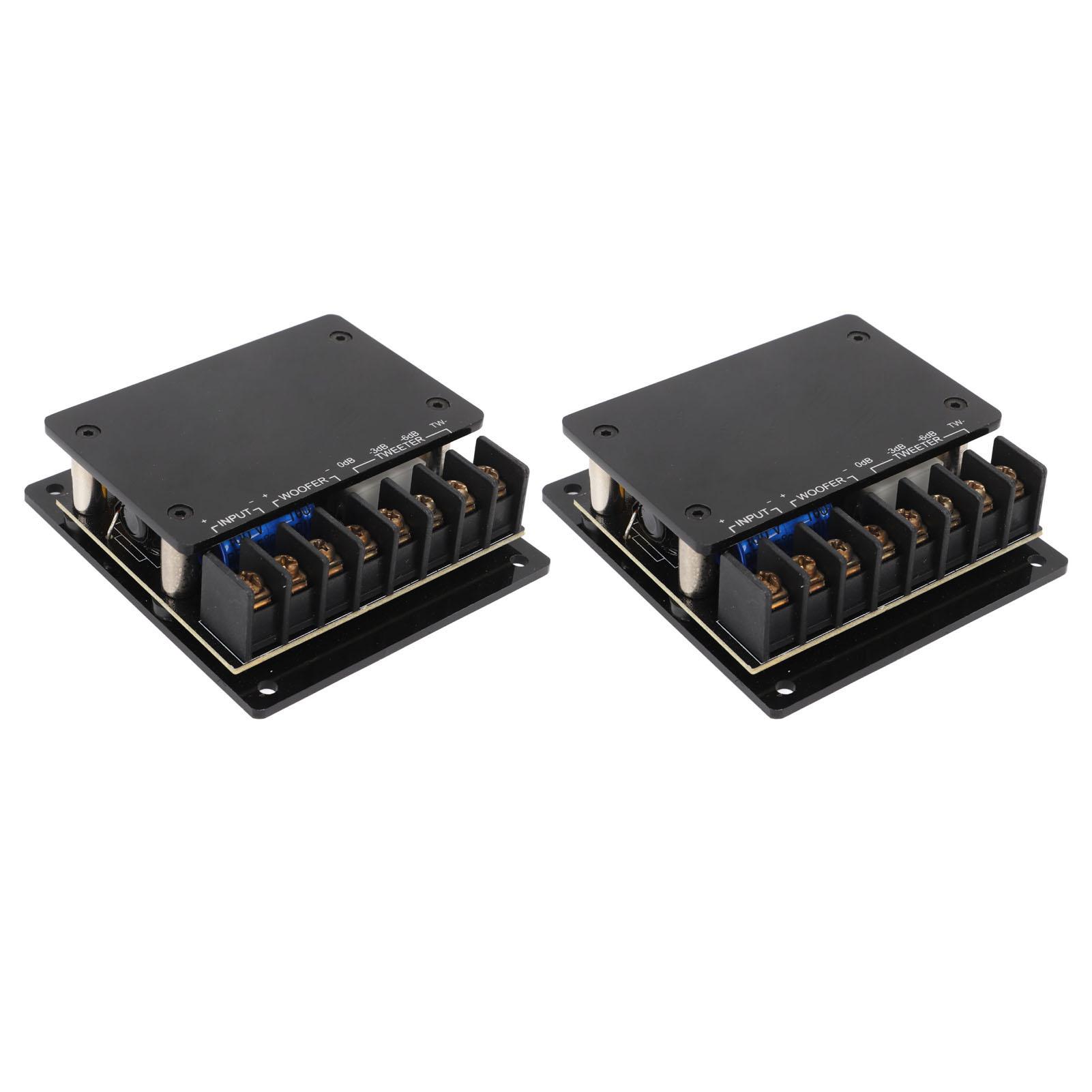 

2 шт. делитель частоты динамика 120 Вт защита от перегрузки по току универсальный 2-полосный аудио кроссовер для автомобилей