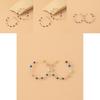 Colorful Star Hoop Earrings For Women Geometric Alloy Fashion Jewelry