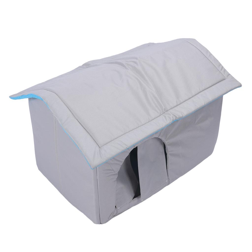 Cat Cooling House with 9Pcs Ice Pack Oxford Cloth Spacious Anti Slip Bottom Summer Pet Cat Dog Cooli