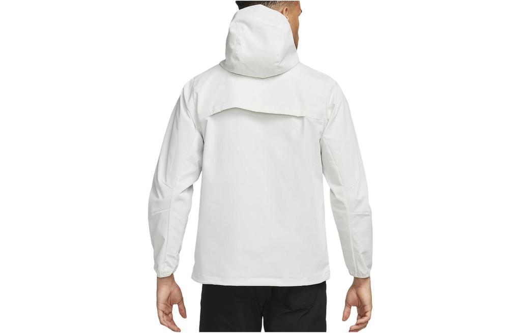 Nike Nieskrępowane Odpychające Wodę Kurtki Anoraki i Płaszcze Golfowe Męskie Jasny Kość FJ6816-072