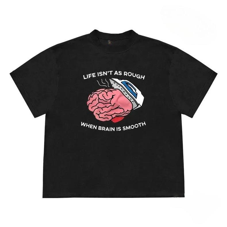 Magic Mirror Graphic Unisex Cotton T-shirt Tee Casuai Short Sleeve Crewneck Top Fashion Streetwear Autumn Shirt Harajuku Kpop