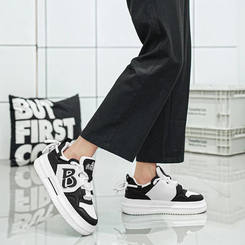 Fashion Brand Men Casual Shoes Fashion Men's Sneakers Comfortable Breathable Male Platform Shoes Men White Flats Zapatillas De Hombre