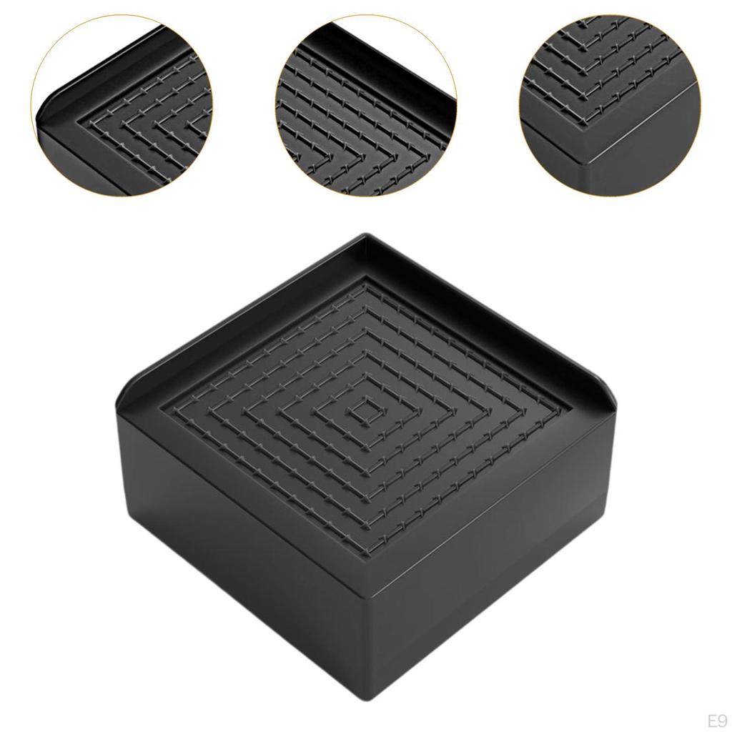 4 Pieces Bed Risers Furniture Leg Extenders Lifters Portable Simple Sturdy Nonslip Raising Blocks