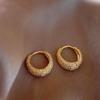 Elegant Anti-Fade Stainless Steel Hoop Earrings for Fashionable Women