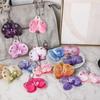 Keyring Phalaenopsis Orchid Keychain Keychains Bag Pendant Imitation Flower Pendant  Couple Kids