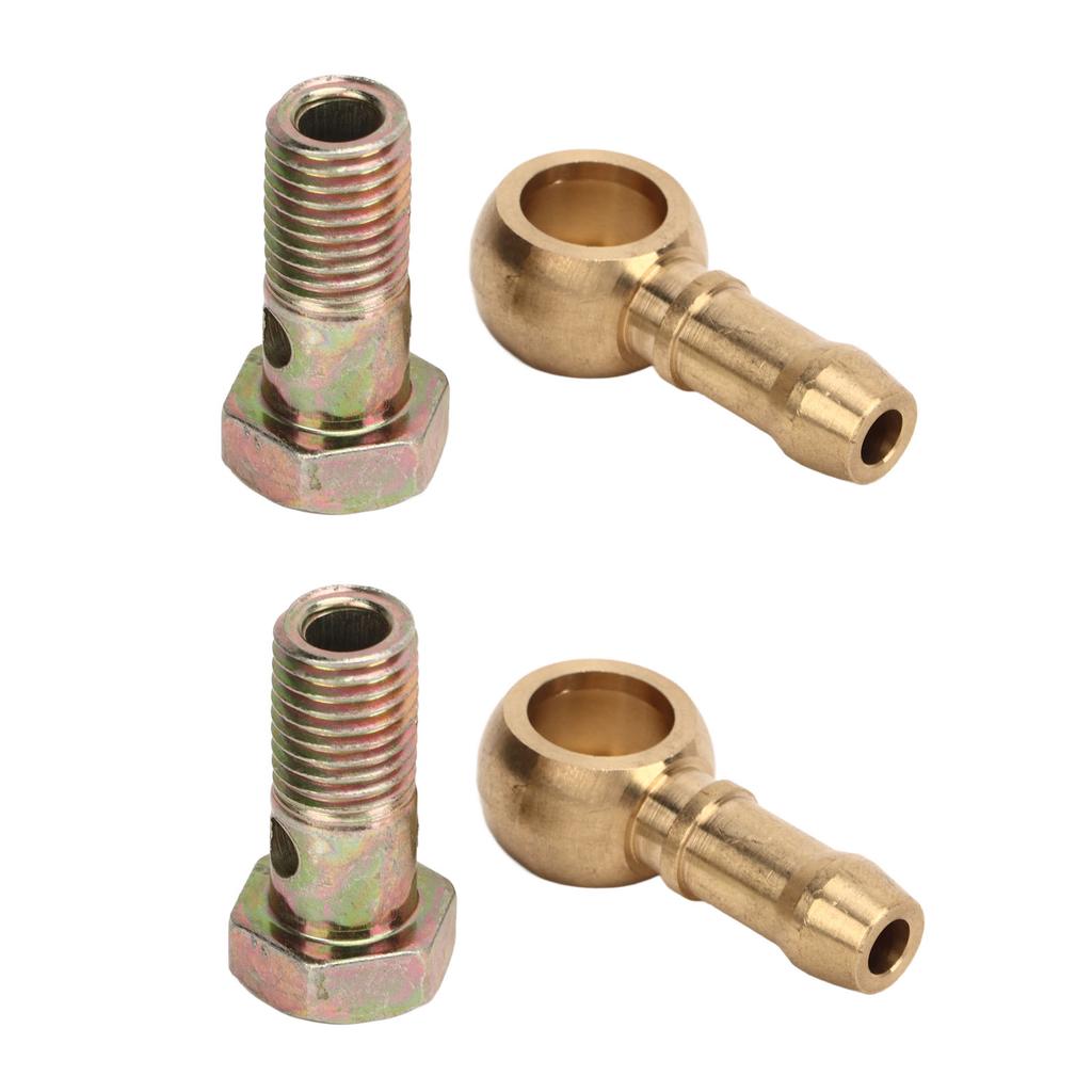 2 Set M12x1.25mm To 3 8in Turbo Water Banjo Bolt Good Sealing Turbocharger Water Line Pipe Banjo Connector Kit