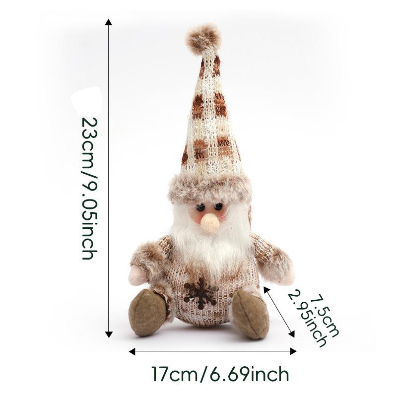 1PC Christmas Decorations Dwarf Figurines Long-Legged Rudolph Christmas Gift Ornaments