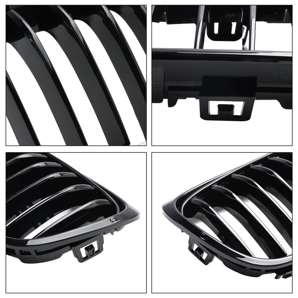 Lesklá černá přední maska mřížka pasuje na BMW řady 2 Gran Tourer F45 F46 2015-2018