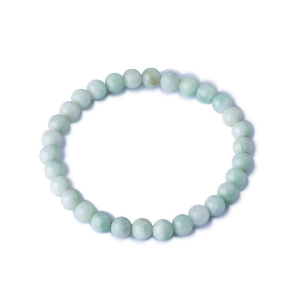 15cm Itoigawa Natural Jadeite Pale Japanese National Jomon Power Stone Jadeite Workshop Special Paulownia Wood Quality Guarantee ABR0878 (6mm beads,