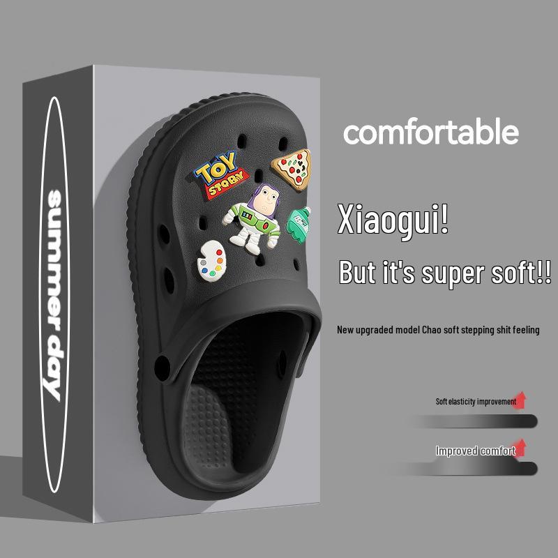 Women's Hole Shoes Non-Slip Sandals - Breathable, Soft Sole, Wear-Resistant Beach EVA Slippers