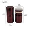 Retractable Dustproof Foundation Brush with Lid - Portable Blush & Makeup Tool for Seamless Application