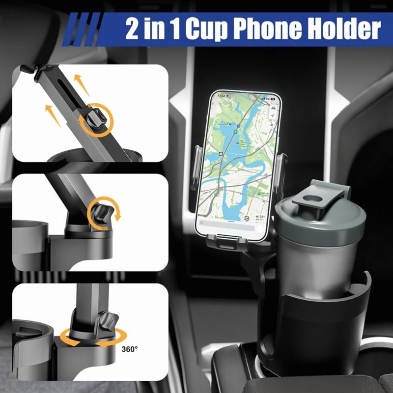 Multifunctional Car Cup Holder Expander Mount Stand Cell Phone Support Bracket Auto Drink Bottle Bracket Car Accessories