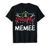 Naughty Memee Christmas Graphic - Funny Women's Ugly Christmas T-Shirt
