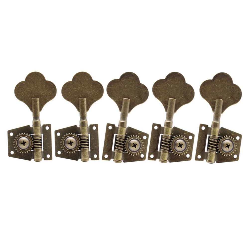 2L3R3L2R3L3R1L4R4L1R Open Gear Bass 5-String Tuners Tuning Pegs Keys Machine Heads For Bass Guitar Chrome Gold Black