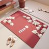 Used Windflower Diatom Mud Floor Mat – Stain-Resistant, Non-Slip, Quick-Dry, Water-Absorbent, Easy Clean Foot Mat for Sink