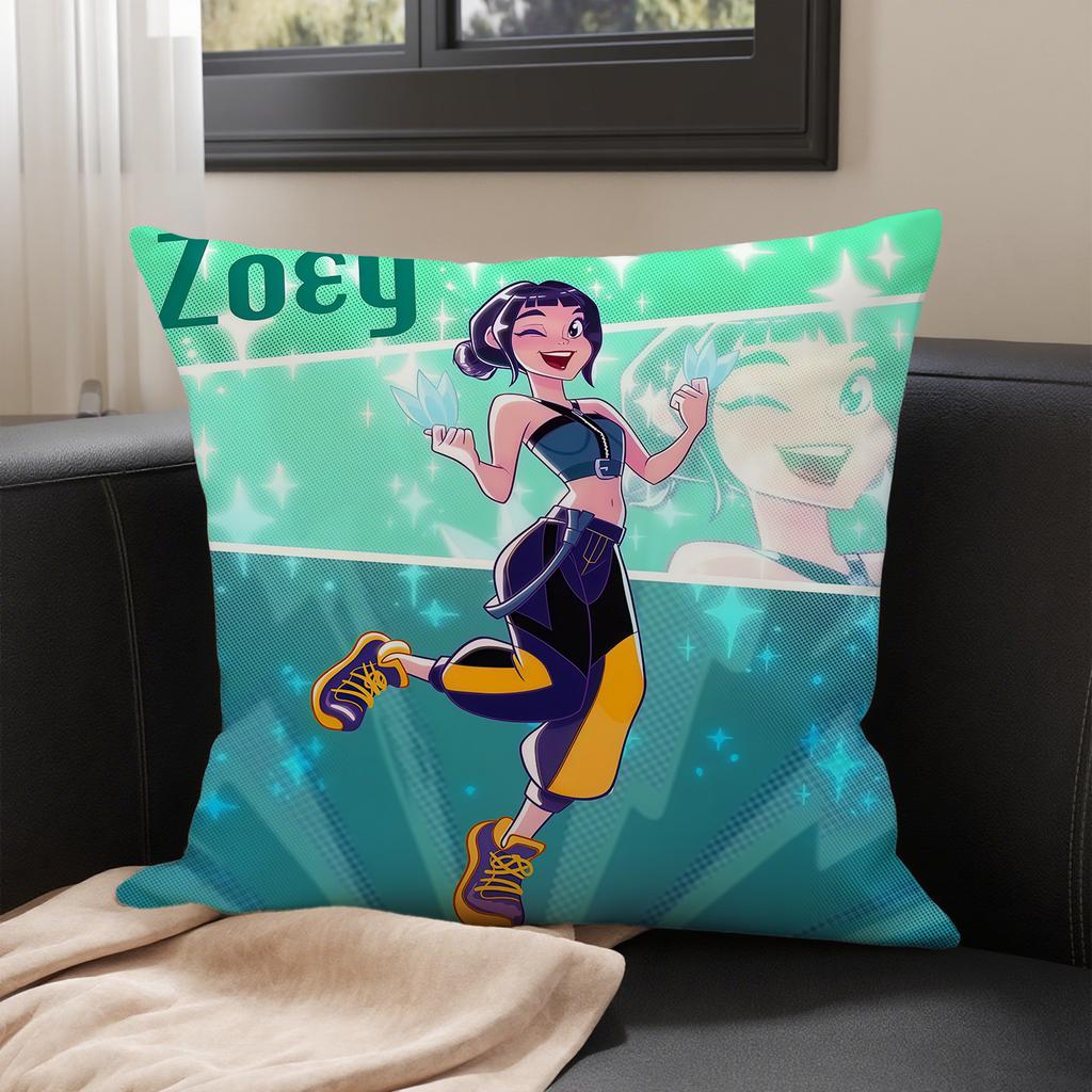 KPop Demon Hunters The fantasy world on the pillowcase: cartoon characters and cute pet patterns, fashion home decoration