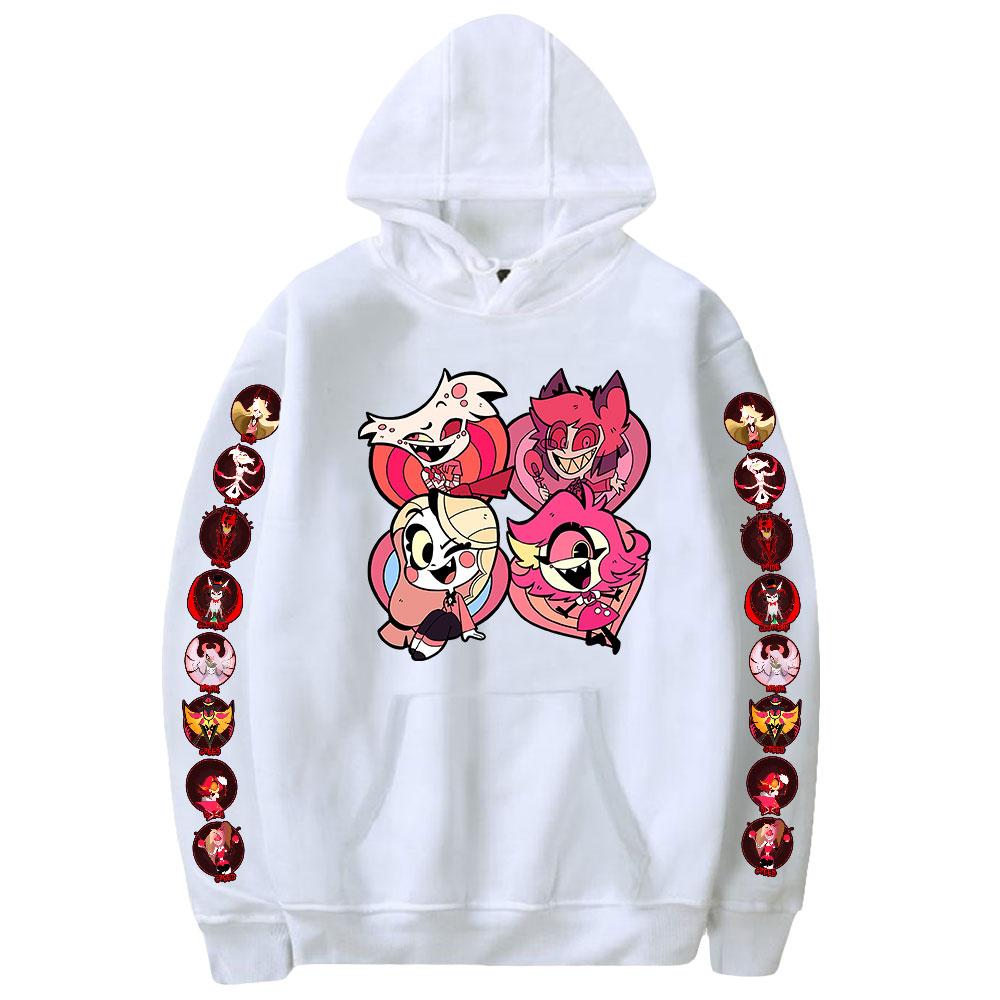 Anime Hazbin Hotel Men Women Hoodies Autumn Casual Pullover Sweats Hoodie Fashion Hazbin Hotel Cosplay Sweatshirts Hip Hop Sweatshirt Clothes