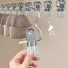 30Pcs Stainless Steel Wardrobe Clothes Clip Hangers with Hook Laundry Clothes Pegs With Hook  Pants