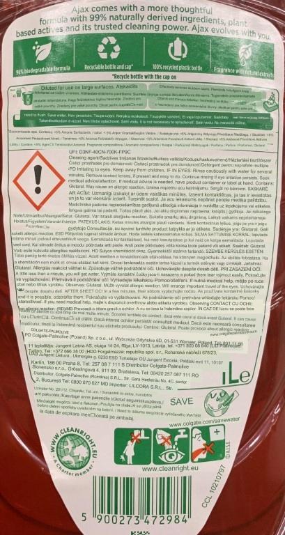 Ajax universal floral floor cleaner 1l