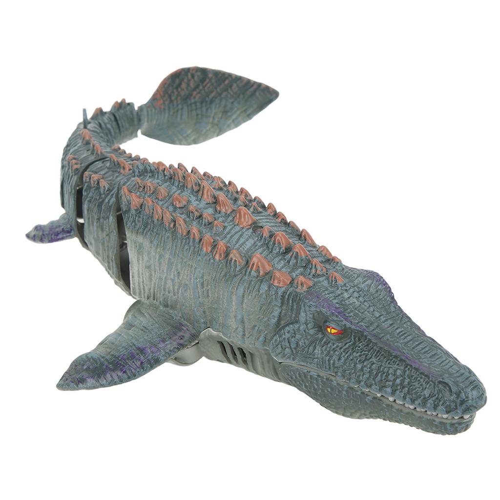 Remote Control Boat Mosasaurus Shape 2.4Ghz High Simulation Waterproof Diving Toy for Adults Kids