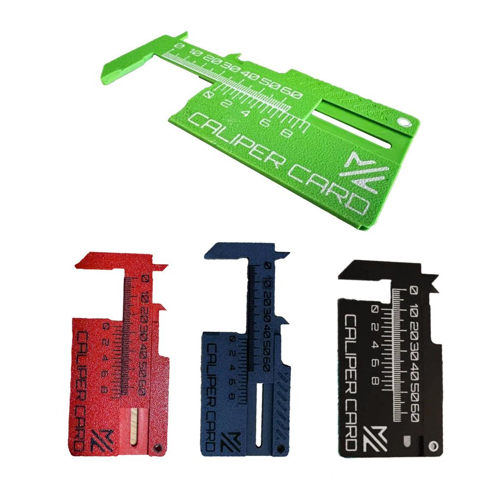 Vernier Caliper Card Keychain 3D Printing Measuring Tool Ruler