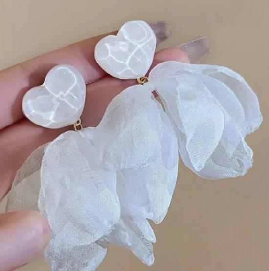 Yellow Petal Tassel Earrings - Bold Beach Vacation Flower Studs for Women, Super Hot & Beautiful Style 2025.