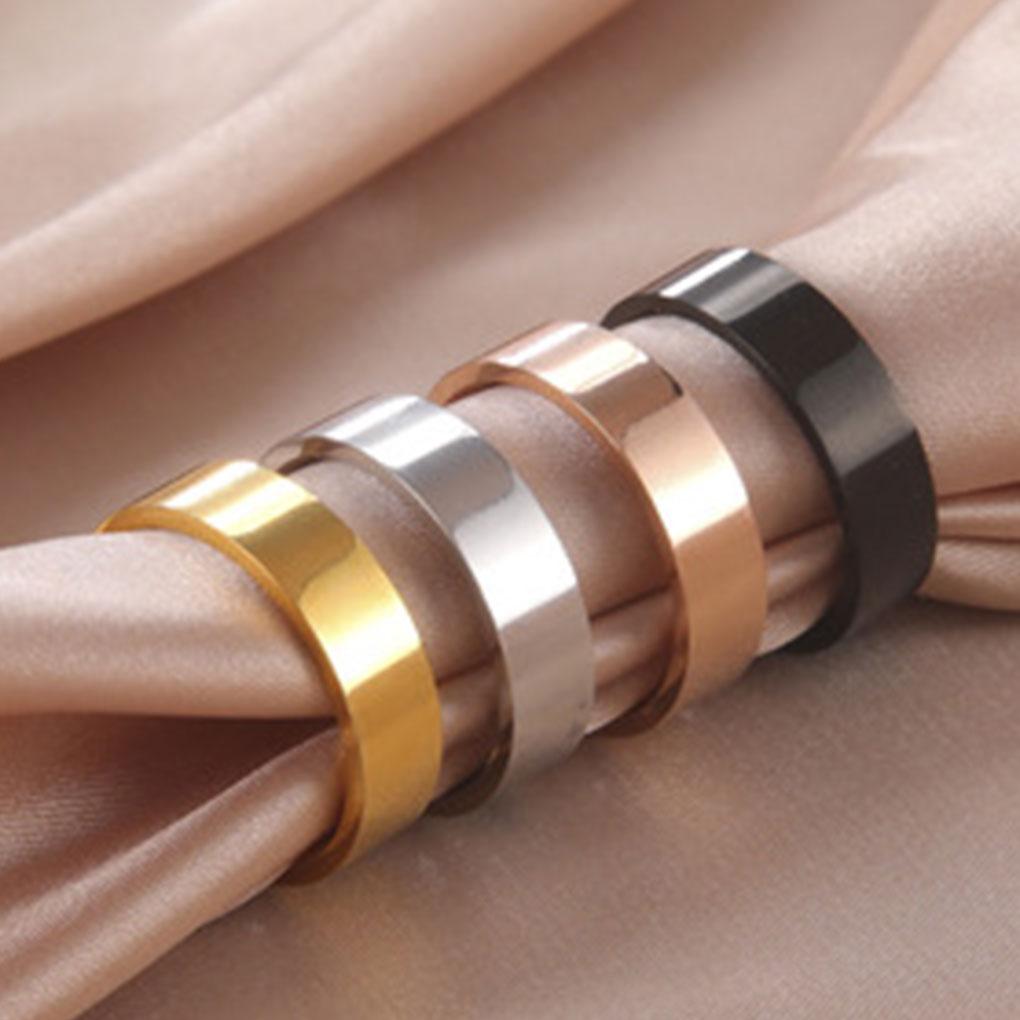 Ring Stainless Steel Jewelry Finger Ornaments Jewelries Gifts Charm for Women Punk Party Girls Female Ornament Shiny