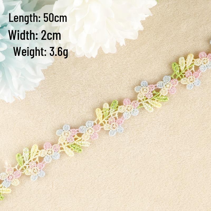Water-Soluble Embroidered Cartoon Flower Lace Patch for DIY Clothing