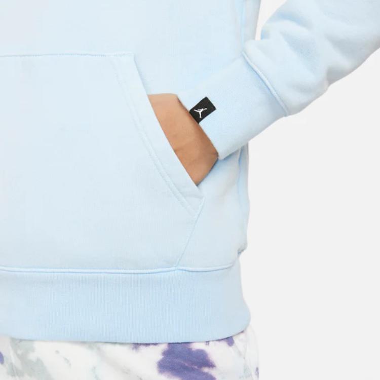 Jordan Alphabet Print Hoodie Long Sleeve Sweatshirt Men Tops Ice-Blue DV6464-411