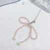 Crystal Beaded Butterfly Phone Lanyard Bowknot Star Charm Keychain Colorful Detachable Phone Chain Bag Purse Accessory