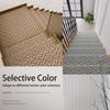 Linen Stair Treads, Non-Slip Stair Mats with Rubber Backing, Absorbent Dirt-Resistant Wear-Resistant Soundproofing Carpet