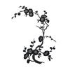 Cherry Blossom Iron Patch Iron-on Blossom Plum Applique Patch Embroidered Floral Patch for Jeans Garment Jackets Backpacks Clothes DIY Crafts