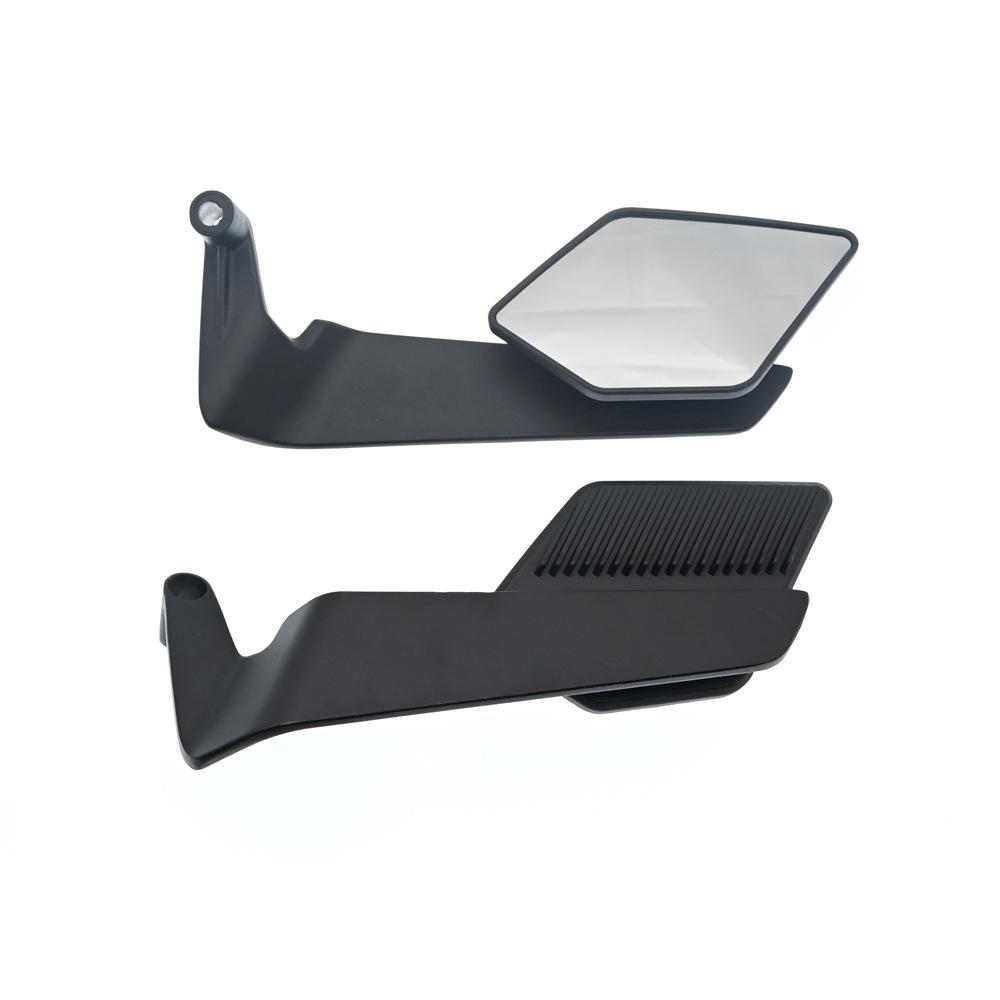 Universal Rotating Rearview Mirror: Aluminum Alloy, Wide Field of View, Flip-Up Design for Motorcycles