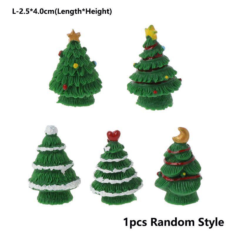 

Очаровательное мини-украшение для рождественской елки для уникального микроландшафтного декора DarkGreen-L(1pcs Random)