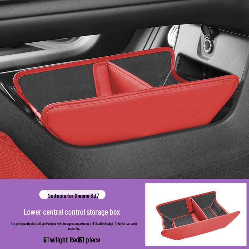 Multi-functional Car Storage Box and Trash Can for Xiaomi SU7