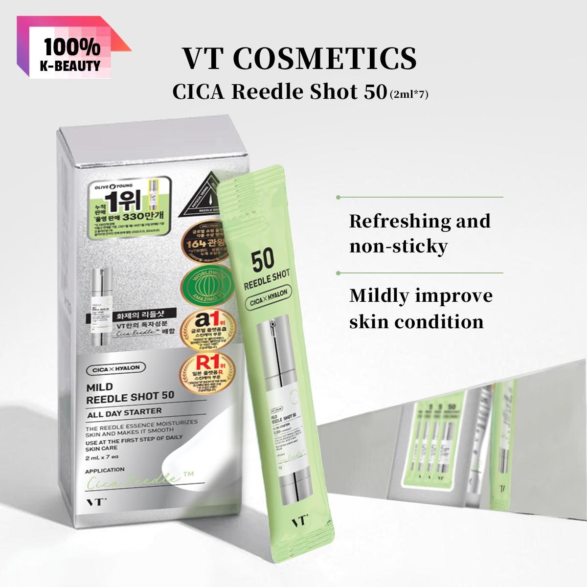 

VT COSMETICS CICA Reedle Shot 50 shot100 50мл/1.69 жидк. унц. Shot 50 (2ml/0.06 fl.oz.*7)