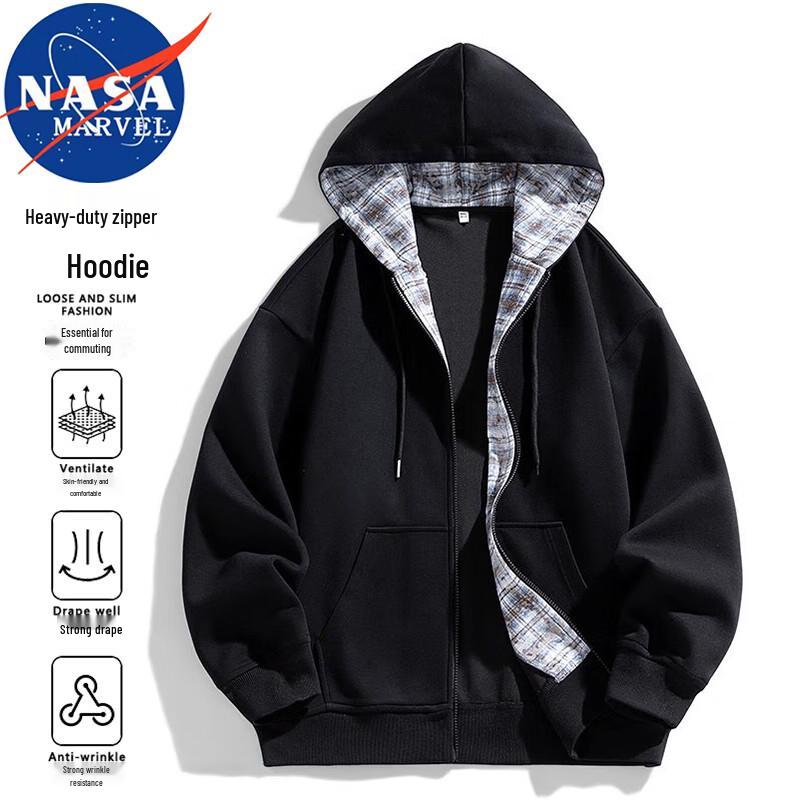 

NASA MARVEL Men s Zip-Up Hooded Sweatshirt 3XL