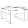 Infinity LED Coffee Table in Brown Oak Effect 50 x 53 x 30 cm