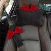 High Quality Car Headrest Neck Pillow Net Red Creative Fashion Seat Supplies Shoulder Bow Cute Cover Car Car Belt U3C3