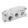 313mm Wheelbase Metal Chassis Frame Transfer Case Replacement Parts Fit for 1 10 RC Crawler CarSilver