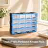 Clear Small Parts Organizer Cabinet Compact Synthetic Drawer