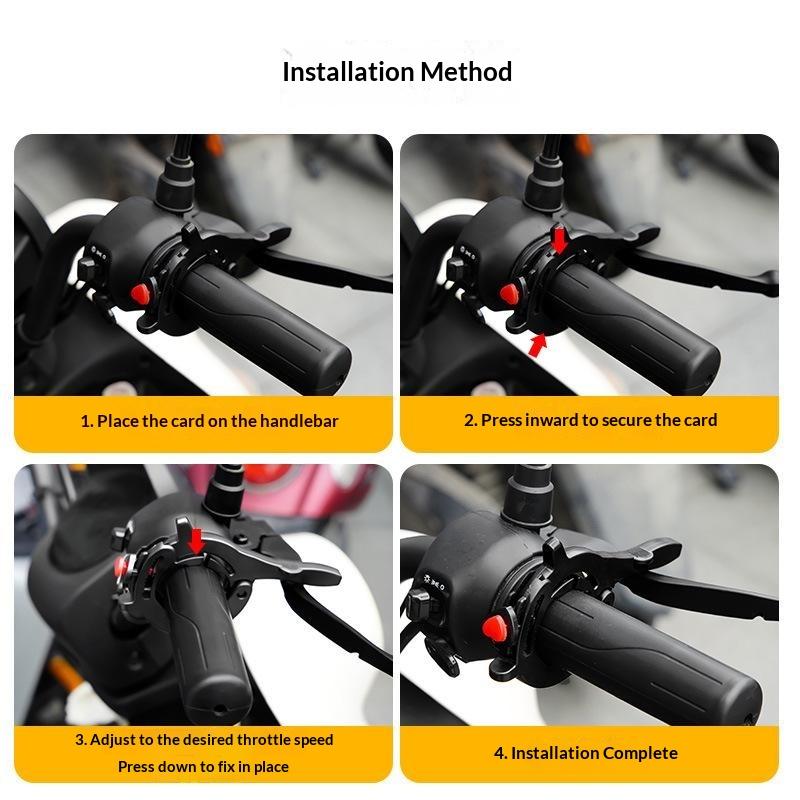 Motorcycle Cruise Throttle Assist Lock Universal Fit for Motorbike Ebike Scooter Reduces Fatigue On Long Rides
