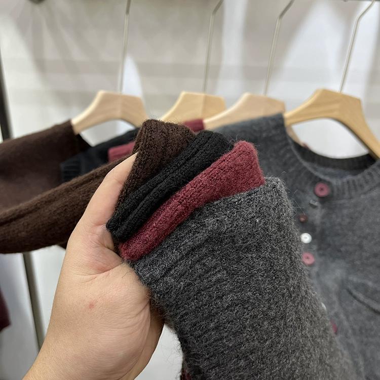 Dimanaf 2025 Autumn Vest Women Sleeveless Sweaters Knitting Buttons Red Casual Style Loose Sweater