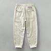 3582 Men's Retro Japanese-Style Casual Linen Pants - Loose, Straight Leg Trousers