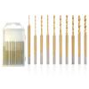 10Pcs Mini Drill Bit Set Engraving Drill Bits HSS For DIY Resin Jewelry Micro-Carving Drill Bit