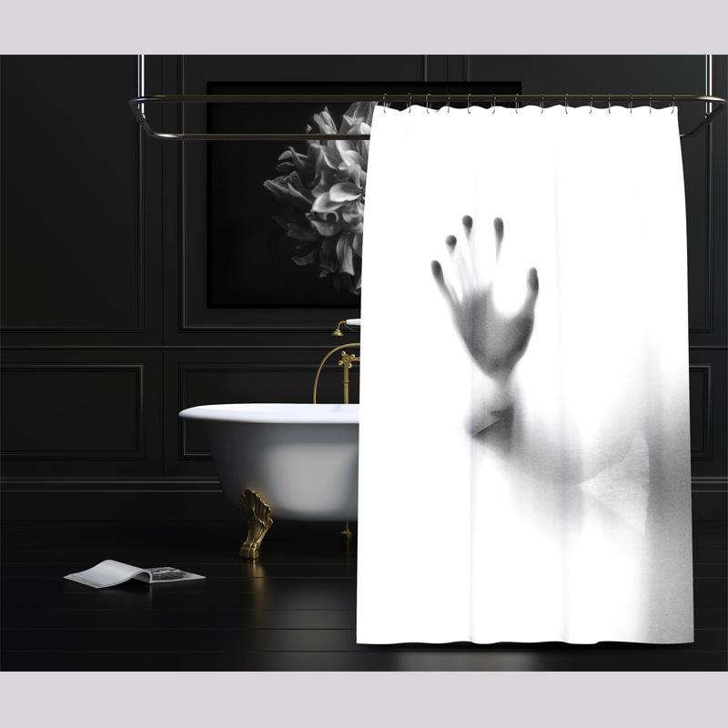 Bathroom Thickened Waterproof Curtain Mildew Proof Shower Curtain Shower Partition Curtain Shower Curtain Bathroom Curtain Free Perforation