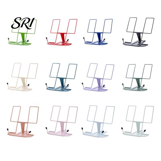 Book Holder for Office Use Foldable Iron Stand Adjustable with Non-Slip Base Portable Desktop book, Sheet Music & Study Stable